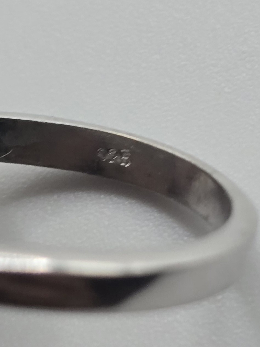 Sterling Silver Lab Diamond Ring - Picture 3 of 8